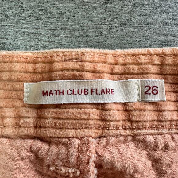 Levi's Math Club Flare Corduroy Women's Trousers Premium 26 Peach Orange - Picture 8 of 16